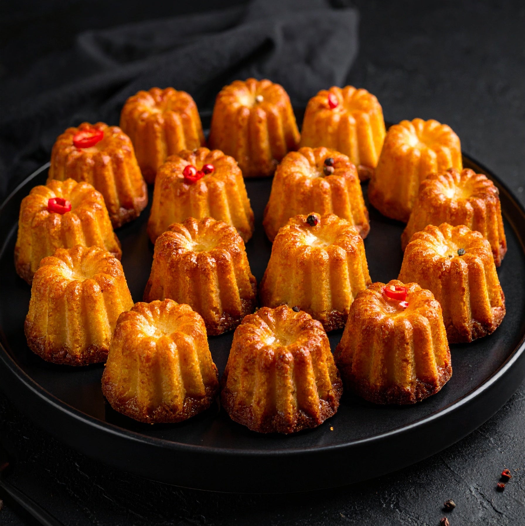 Cannelés Salés : poivrons
