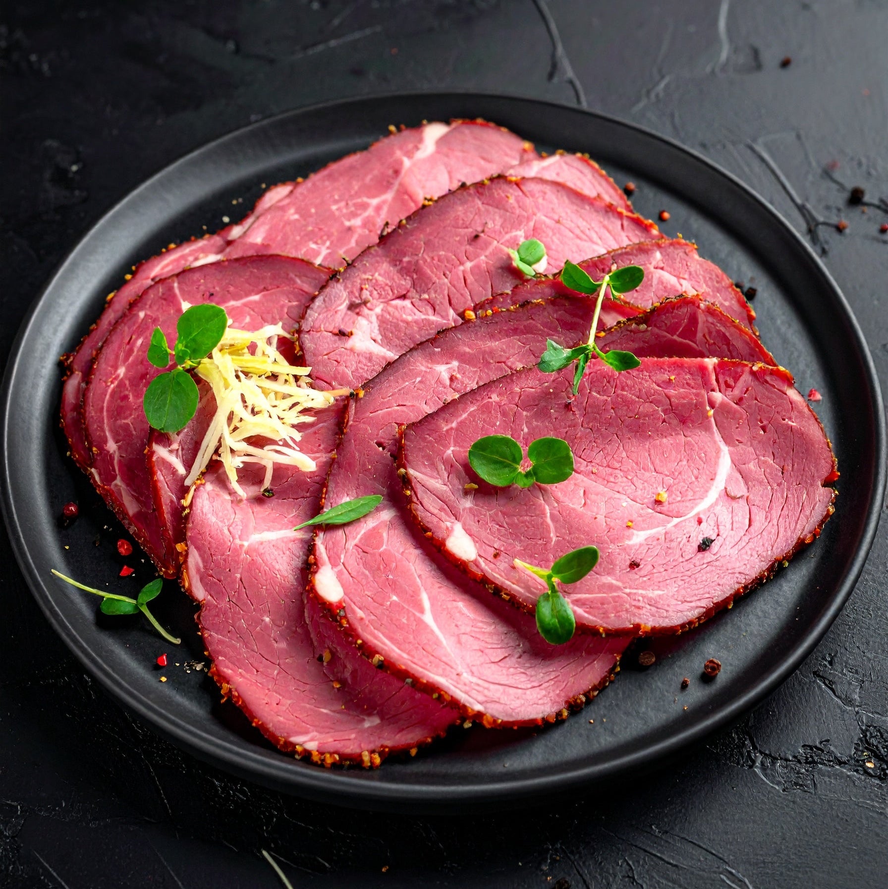 Plateau avec un enrobage de poivre & Cornichon