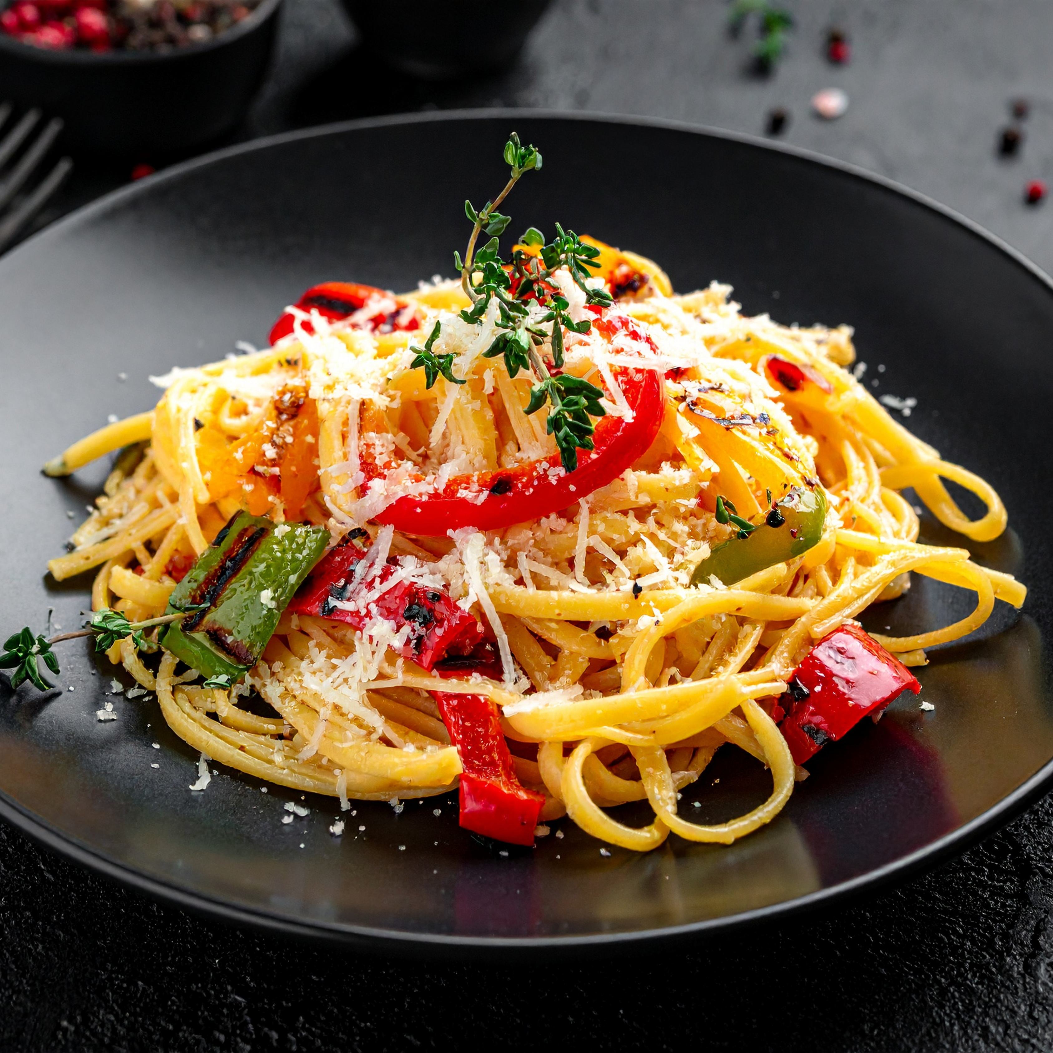*Linguines aux Légumes Grillés