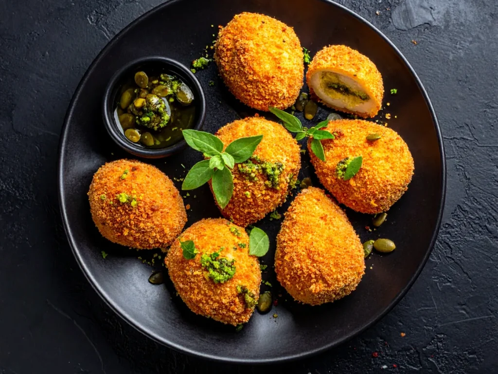 Buffet Italia — arancini au pistou, traiteur Déliss Marseille