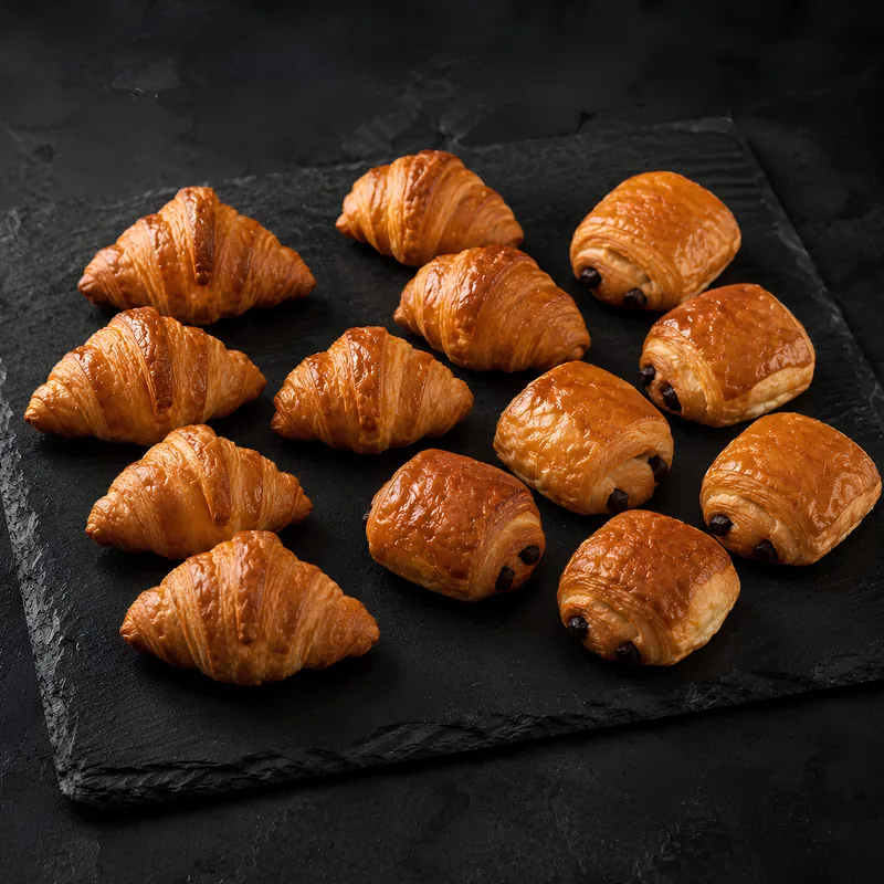 Formule Petit Déjeuner — mini croissants et pains au chocolat, traiteur Déliss Marseille
