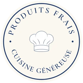 Badge produits frais, cuisine généreuse — traiteur Déliss Marseille